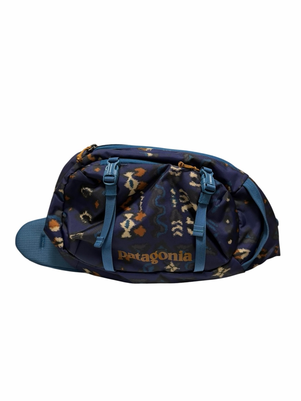 Patagonia Navy/Teal/Brown Nylon Slingback Bag